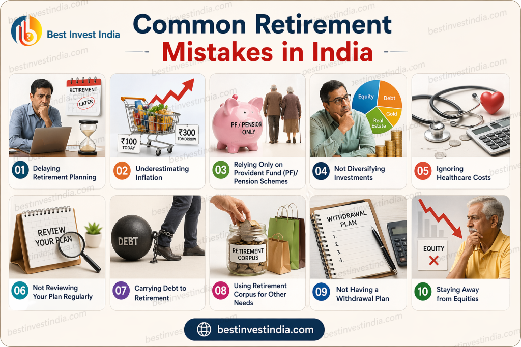 Retirement mistakes India